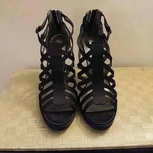 Black Franco fortini heels